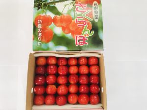  佐藤錦<br>500g箱並べ詰